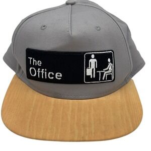 The Office Hat Snapback Baseball Cap Mens Gray TV Show Dwight Schrute Adult Core